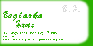 boglarka hans business card